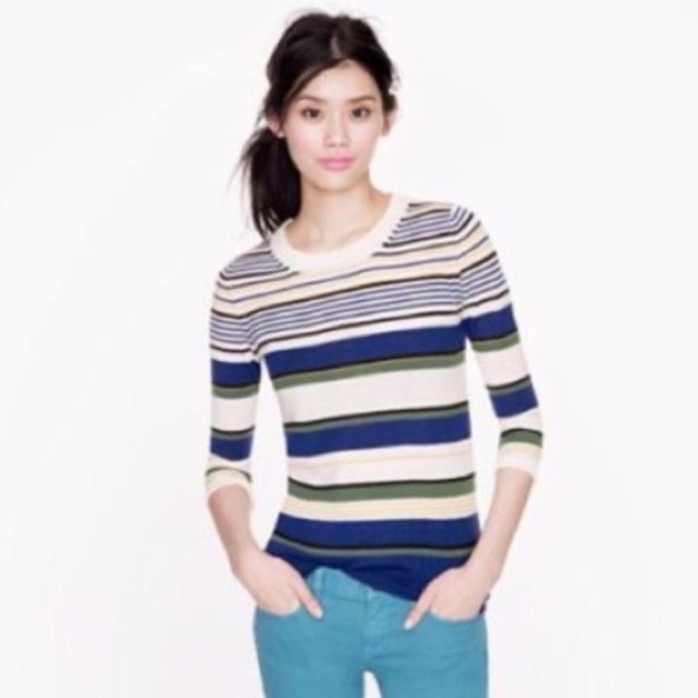 J. Crew Tippi sweater in multi stripe
